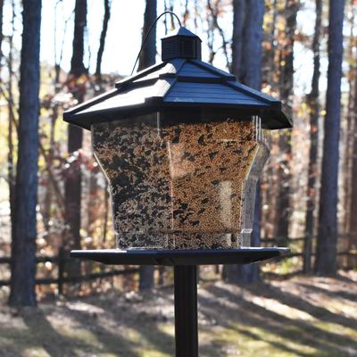 Show full view: Pennington Earth Smart Recycled EcoGazebo Bird Feeder, Black slide 8 of 12