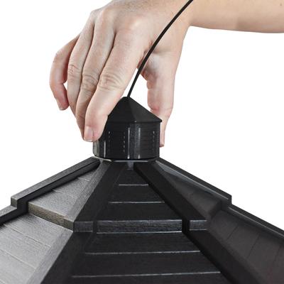 Show full view: Pennington Earth Smart Recycled EcoGazebo Bird Feeder, Black slide 5 of 12