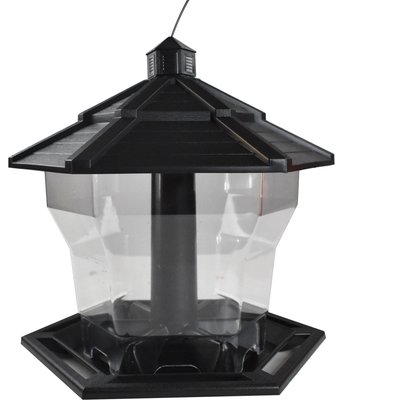 Pennington Pennington Earth Smart Recycled EcoGazebo Bird Feeder, Black