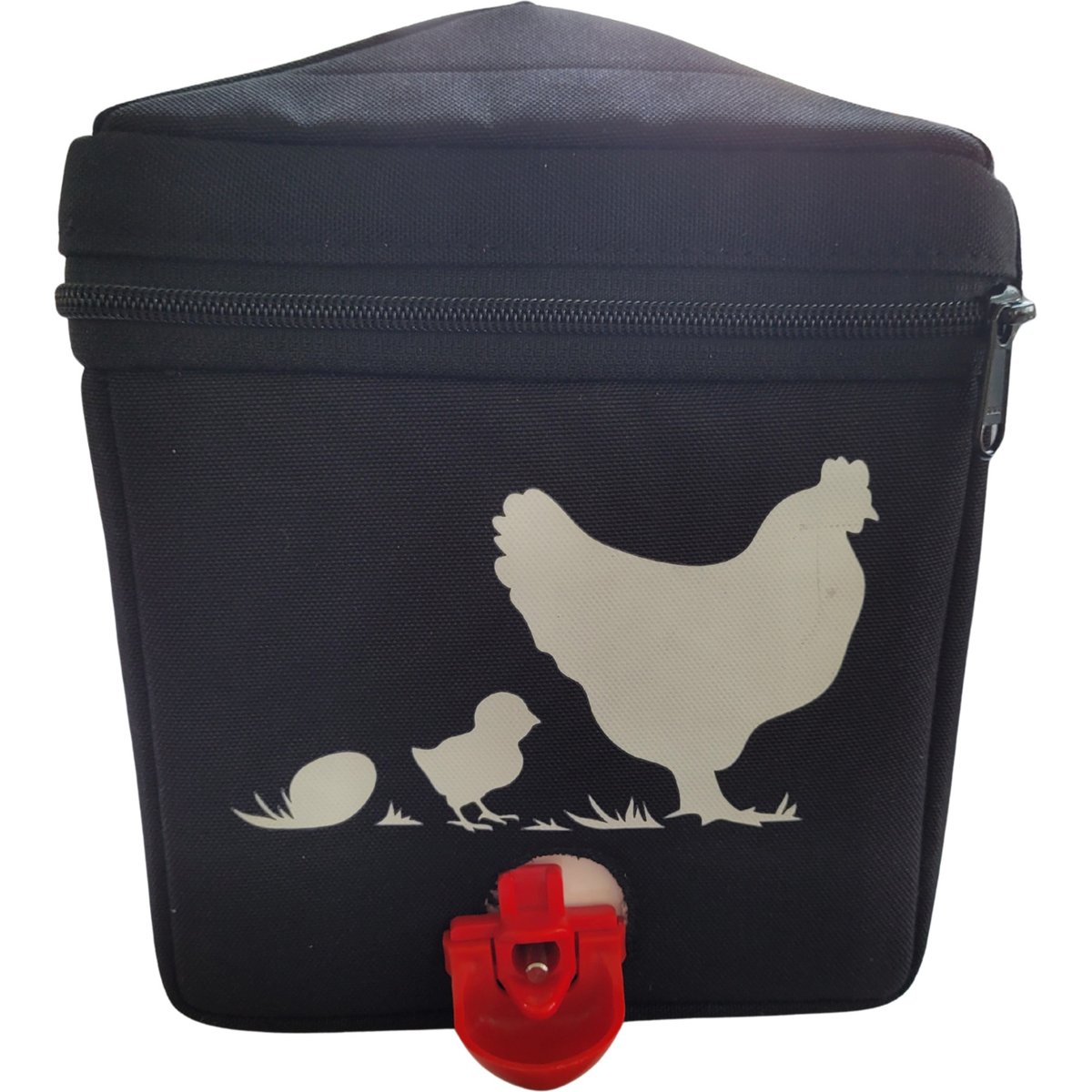 RentACoop Zero Chill Heated Poultry Waterer with Insulated Cover, 64-oz