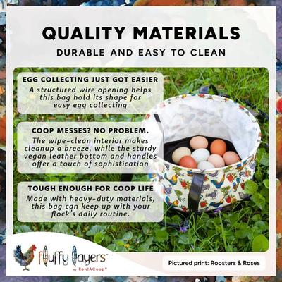 Show full view: RentACoop Egg Collecting Bag, Floral Pop slide 4 of 8