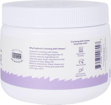 Show full view: Pupford Calming String Cheese Flavored Soft Chew Calming Supplement for Puppies, 60 count slide 3 of 8