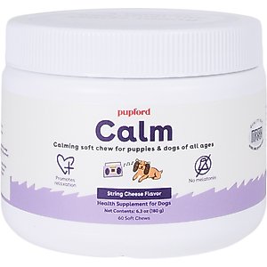 Pupford Calming String Cheese Flavored Soft Chew Calming Supplement for Puppies, 60 count