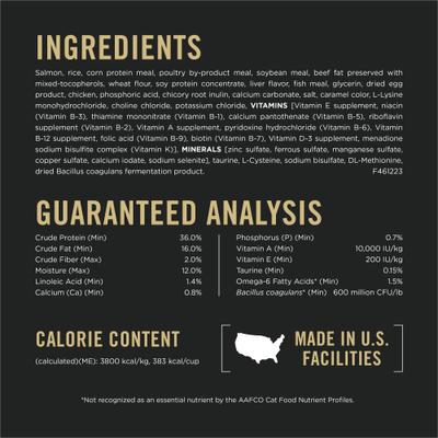 Show full view: Purina Pro Plan Adult Salmon & Rice Formula Dry Cat Food, 3.5-lb bag slide 7 of 13