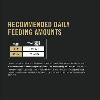 Show full view: Purina Pro Plan Adult Salmon & Rice Formula Dry Cat Food, 3.5-lb bag slide 10 of 13