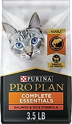 Purina Pro Plan Adult Salmon & Rice Formula Dry Cat Food, 3.5-lb bag