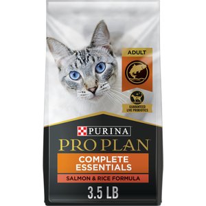 Purina Pro Plan Adult Salmon & Rice Formula Dry Cat Food, 3.5-lb bag