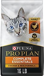 Purina Pro Plan Chicken & Rice Formula with Probiotics High Protein Cat Food, 16-lb bag