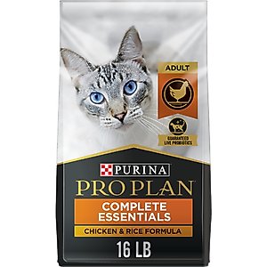 Purina Pro Plan Chicken & Rice Formula with Probiotics High Protein Cat Food, 16-lb bag