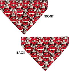 Buckle-Down Christmas Coca-Cola Santa Claus Holiday Poses Stacked Slide-On Dog Bandana, Red slide 2 of 6