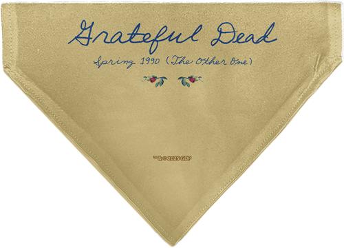 Show full view: Buckle-Down Grateful Dead The Other One Roses & Text Slide-On Dog Bandana slide 2 of 6