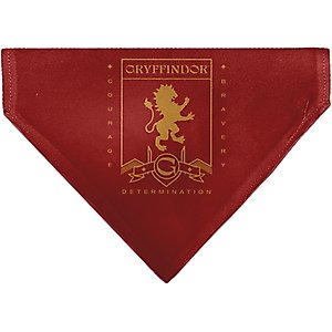 Buckle-Down Harry Potter Gryffindor Traits Banner & Icons Slide-On Dog Bandana