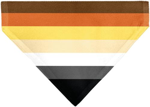 Show full view: Buckle-Down Bear Pride Flag Slide-On Dog Bandana, Yellow slide 2 of 6