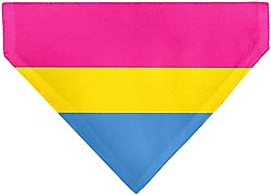 Buckle-Down Pansexual Flag Slide-On Dog Bandana slide 2 of 6