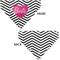 Show in main carousel: Buckle-Down Valentine's Day Barbie Script Heart Chevron Slide-On Dog Bandana slide 4 of 7