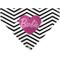 Show in main carousel: Buckle-Down Valentine's Day Barbie Script Heart Chevron Slide-On Dog Bandana slide 1 of 7