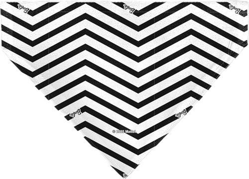 Show full view: Buckle-Down Valentine's Day Barbie Script Heart Chevron Slide-On Dog Bandana slide 3 of 7