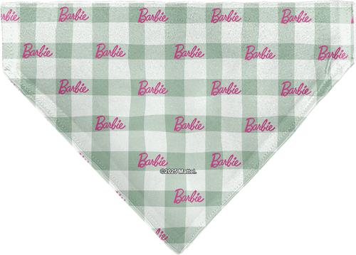 Show full view: Buckle-Down Barbie Script Plaid Slide-On Dog Bandana slide 2 of 6