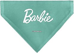 Buckle-Down Barbie Paw Print Icons & Script Slide-On Dog Bandana slide 2 of 6