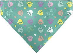 Buckle-Down Barbie Paw Print Icons & Script Slide-On Dog Bandana