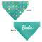 Show in main carousel: Buckle-Down Barbie Paw Print Icons & Script Slide-On Dog Bandana slide 3 of 6