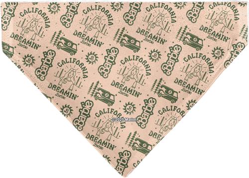 Show full view: Buckle-Down California Dreamin Barbie Icons Script Collage Slide-On Dog Bandana slide 2 of 6