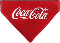Buckle-Down Coca-Cola Script Logo Centered Slide-On Dog Bandana, Red