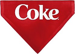 Buckle-Down Coca-Cola Coke Logo Centered Slide-On Dog Bandana, Red