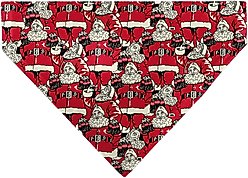 Buckle-Down Christmas Coca-Cola Santa Claus Holiday Poses Stacked Slide-On Dog Bandana, Red