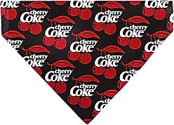 Buckle-Down Cherry Coke & Cherries Logo Collage Slide-On Dog Bandana