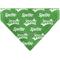 Show in main carousel: Buckle-Down Sprite Logo Repeat Slide-On Dog Bandana, Green slide 2 of 6