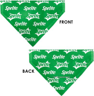 Show full view: Buckle-Down Sprite Logo Repeat Slide-On Dog Bandana, Green slide 3 of 6