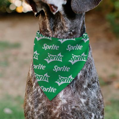 Show full view: Buckle-Down Sprite Logo Repeat Slide-On Dog Bandana, Green slide 4 of 6
