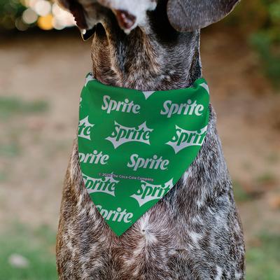 Show full view: Buckle-Down Sprite Logo Repeat Slide-On Dog Bandana, Green slide 5 of 6
