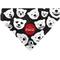 Show in main carousel: Buckle-Down Coca-Cola Polar Bear Expressions Scattered Slide-On Dog Bandana, Black slide 1 of 6
