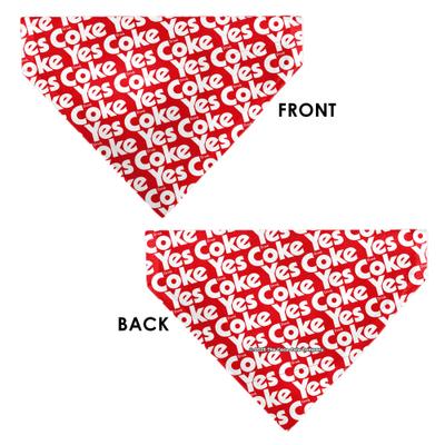 Show full view: Buckle-Down Coca-Cola Yes Coke Text Collage Slide-On Dog Bandana slide 3 of 6