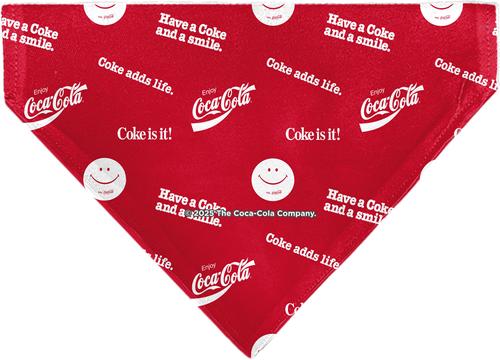 Show full view: Buckle-Down Coca-Cola Coke Quotes Scattered Slide-On Dog Bandana slide 2 of 6