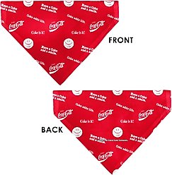 Buckle-Down Coca-Cola Coke Quotes Scattered Slide-On Dog Bandana slide 2 of 6