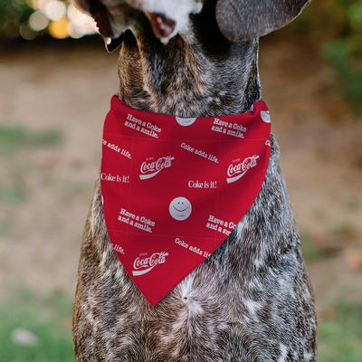 Show full view: Buckle-Down Coca-Cola Coke Quotes Scattered Slide-On Dog Bandana slide 4 of 6
