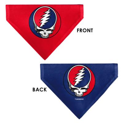 Show full view: Buckle-Down Grateful Dead Steal Your Face Logo Centered Slide-On Dog Bandana slide 3 of 7