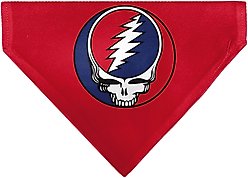 Buckle-Down Grateful Dead Steal Your Face Logo Centered Slide-On Dog Bandana slide 1 of 6