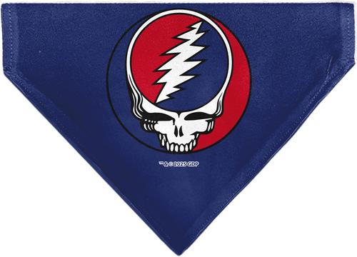 Show full view: Buckle-Down Grateful Dead Steal Your Face Logo Centered Slide-On Dog Bandana slide 2 of 7