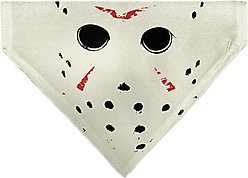 Buckle-Down Friday the 13th Hockey Mask Close Up Slide-On Dog Bandana