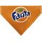 Show in main carousel: Buckle-Down Fanta Orange Round Logo Slide-On Dog Bandana, Orange slide 1 of 6