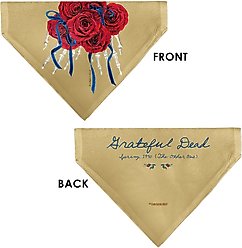 Buckle-Down Grateful Dead The Other One Roses & Text Slide-On Dog Bandana slide 2 of 6