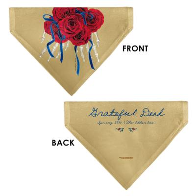 Show full view: Buckle-Down Grateful Dead The Other One Roses & Text Slide-On Dog Bandana slide 3 of 6