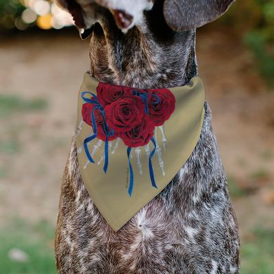 Show full view: Buckle-Down Grateful Dead The Other One Roses & Text Slide-On Dog Bandana slide 4 of 6