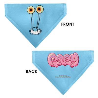 Show full view: Buckle-Down Gary The Snail Smiling Face Close Up & Text Slide-On Dog Bandana slide 4 of 7