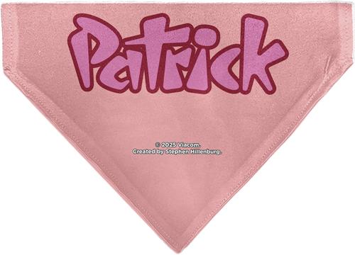 Show full view: Buckle-Down Patrick Star Smiling Face Close Up & Text Slide-On Dog Bandana slide 2 of 6