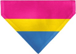 Buckle-Down Pansexual Flag Slide-On Dog Bandana
